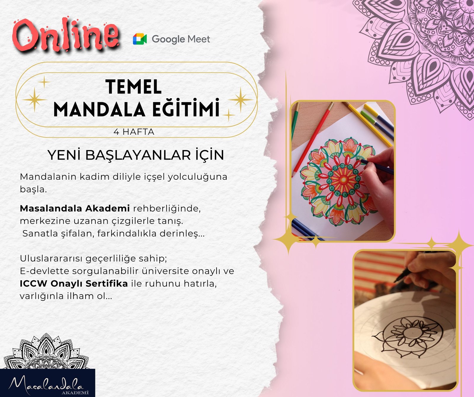 TEMEL MANDALA EĞİTİMİ